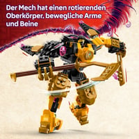 LEGO NINJAGO Arinov nindža mech 71839 – stavebnica nindža mecha s pohyblivými časťami, 2 minifigúrkami a figúrkou draka Baby Ryua, od 7 rokov 3