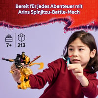 LEGO NINJAGO Arinov nindža mech 71839 – stavebnica nindža mecha s pohyblivými časťami, 2 minifigúrkami a figúrkou draka Baby Ryua, od 7 rokov 2