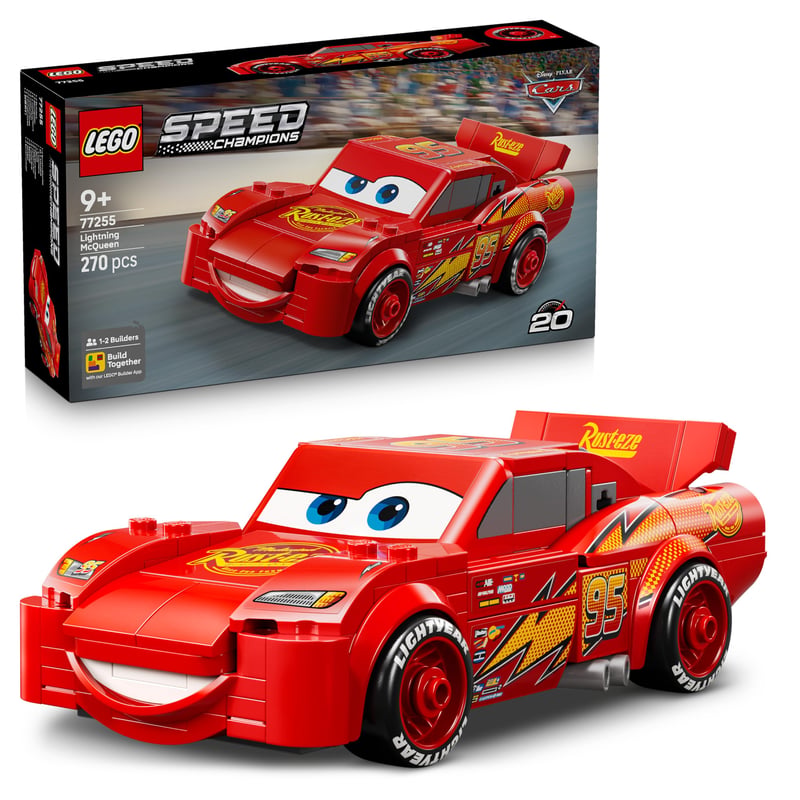 Stavebnica LEGO Speed Champions Blesk McQueen 77255 – Disney Pixar Autá, kreatív darček pre dievčatá a chlapcov od 9 rokov, 1 ks