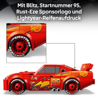 Stavebnica LEGO Speed Champions Blesk McQueen 77255 – Disney Pixar Autá, kreatív darček pre dievčatá a chlapcov od 9 rokov, 1 ks 4