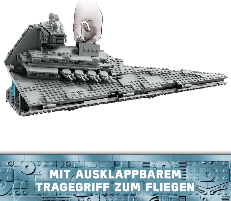 LEGO Star Wars 75394 Birodalmi Csillagromboló - Űrhajó Játék Részletes Belső Térrel és 7 Minifigurával - 10+ Éves Fiúknak és Felnőtt Rajongó