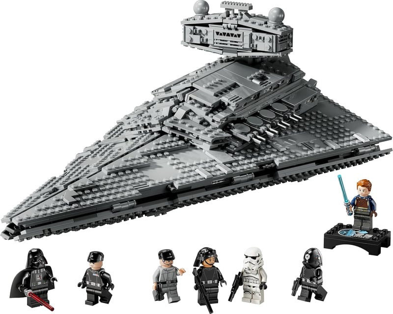 LEGO Star Wars 75394 Birodalmi Csillagromboló - Űrhajó Játék Részletes Belső Térrel és 7 Minifigurával - 10+ Éves Fiúknak és Felnőtt Rajongó