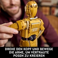 LEGO Star Wars 75398 C-3PO Figura - Felnőtt Gyűjtői Modell 1138 Elemmel, Állvánnyal és Információs Táblával - Star Wars Rajongói Ajándék

AI 3
