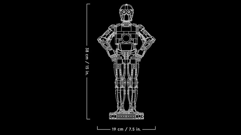 LEGO Star Wars 75398 C-3PO Figura - Felnőtt Gyűjtői Modell 1138 Elemmel, Állvánnyal és Információs Táblával - Star Wars Rajongói Ajándék

AI