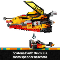 Stavebnica LEGO Star Wars 75414 Snowspeeder Force Burner s 3 minifigúrkami, svetelnými mečmi a speeder bikom, od 7 rokov 3