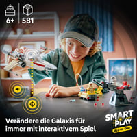 LEGO Star Wars 75423 Lukeov X-Wing Red Five interaktivni set za slaganje sa SMART Brick tehnologijom za djecu od 6 godina naviše 2