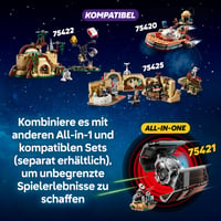 LEGO Star Wars 75423 Lukeov X-Wing Red Five interaktivni set za slaganje sa SMART Brick tehnologijom za djecu od 6 godina naviše 7