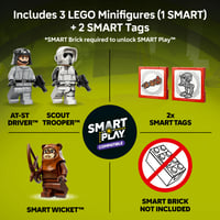 LEGO Star Wars 75424 SMART Play AT-ST Útok na Endor stavebnica, 347 dielikov, výška 19 cm, s minifigúrkou Wicketa, od 8 rokov 4