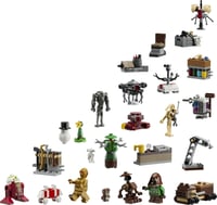LEGO Star Wars Adventný kalendár 2025 (75418) – Vianočná hračka s 24 prekvapeniami, 2 minifigúrkami a 5 figúrkami droidov, od 6 rokov 9