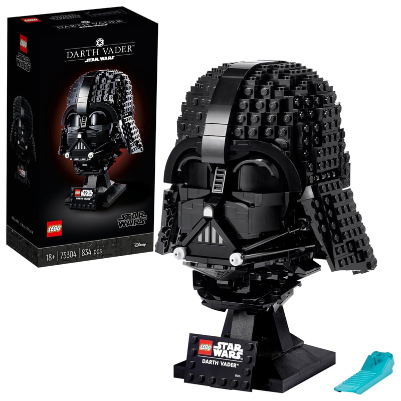 LEGO Star Wars Darth Vaderova prilba 75304 – Stavebnica pre dospelých, 834 dielikov, zberateľský model, tip na darček