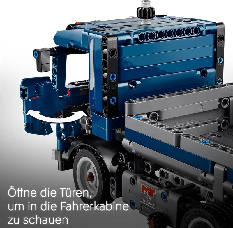LEGO Technic Billenőplatós Teherautó 462 Elemmel - Kormányozható Építőjáték 9+ Éveseknek - Mérnöki Készségfejlesztő Építőkészlet 42203