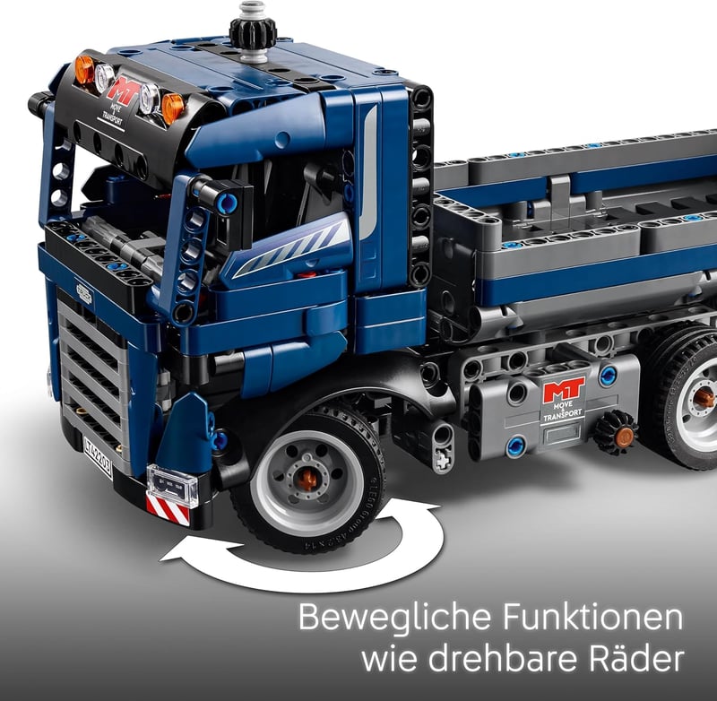 LEGO Technic Billenőplatós Teherautó 462 Elemmel - Kormányozható Építőjáték 9+ Éveseknek - Mérnöki Készségfejlesztő Építőkészlet 42203