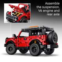 LEGO Technic Ford Bronco SUV 42213 Stavebnica – Otváracie dvere, motor V6, odpruženie a riadenie, pre deti od 9 rokov 3