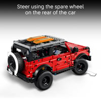 LEGO Technic Ford Bronco SUV 42213 Stavebnica – Otváracie dvere, motor V6, odpruženie a riadenie, pre deti od 9 rokov 5
