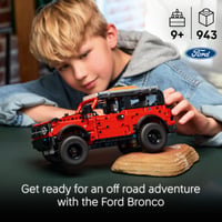 LEGO Technic Ford Bronco SUV 42213 Stavebnica – Otváracie dvere, motor V6, odpruženie a riadenie, pre deti od 9 rokov 2