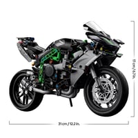 LEGO Technic Motocykel Kawasaki Ninja H2R 42170 – Stavebnica pre deti aj dospelých, od 10 rokov, zberateľský model 7