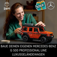 LEGO Technic Mercedes-Benz G 500 Professional Line építőkészlet, luxus terepjáró modell felnőtteknek, 2891 darabos G-osztályú gyűjtői autó 2