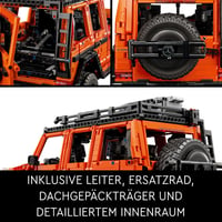 LEGO Technic Mercedes-Benz G 500 Professional Line építőkészlet, luxus terepjáró modell felnőtteknek, 2891 darabos G-osztályú gyűjtői autó 5