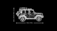 LEGO Technic Mercedes-Benz G 500 Professional Line építőkészlet, luxus terepjáró modell felnőtteknek, 2891 darabos G-osztályú gyűjtői autó 8