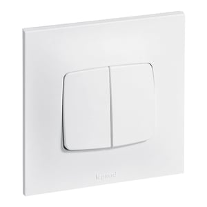 Legrand 91325 Neptune izmjenična sklopka i tipkalo s brzim spajanjem, vijčana ili kandžasta montaža, bijela, podžbukna ugradnja