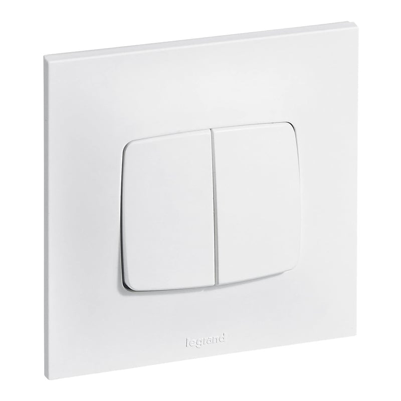 Legrand 91325 Neptune izmjenična sklopka i tipkalo s brzim spajanjem, vijčana ili kandžasta montaža, bijela, podžbukna ugradnja
