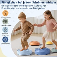 Lehoo Castle Egyensúly Kövek Gyerekeknek, Csúszásmentes Lépőkövek Beltéri Kültéri Játék 5