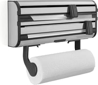 Dispenser de folie alimentară și folie de aluminiu cu montare pe perete Leifheit Parat Royal, cu lame ascuțite 1