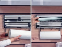 Dispenser de folie alimentară și folie de aluminiu cu montare pe perete Leifheit Parat Royal, cu lame ascuțite 4