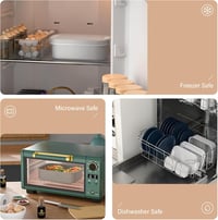 LEIKEEGO 1900ml Szürke Bento Box Felnőtteknek - Szép Ételhordó Irodába és Iskolába 6