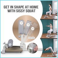leikefitness Deep Sissy Squat Bench Multifunkcionális Lábtrainer 2