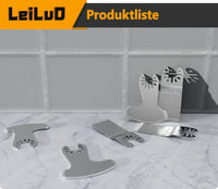 LEILUO gyémánt rezgőmultitool fugavágó penge készlet - 6 db (DeWalt, Makita, Einhell) 7