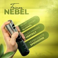Leisure Life Spray pentru ulei, Obsidian Black, sticlă cu protecție UV și înveliș din oțel inoxidabil, 100% fără BPA, pulverizator de ulei pentru bucătărie 2