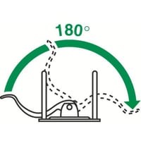 Dosar cu șină Leitz 180° Active Solid, format A4, îngust, lățime 6,5 cm, cotor rotunjit, închidere cu elastic, polispumă ușoară, negru 5