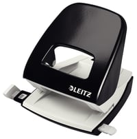 Kovová dierovačka Leitz 50080095 na 30 listov, s nastaviteľnou príložnou lištou, ergonomický dizajn, čierna 1