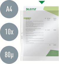 Leitz A4 Dokumentumtartó Mappa 10 db Vízálló PVC Kemény Fólia - Single 2