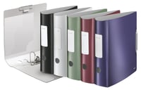Kvalitný zakladač Leitz Active Style A4 – granátovo červený, šírka chrbta 8,2 cm, 180° otváranie, zatváranie na gumičku, polypropylén 5