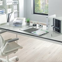 Leitz Štandardný odkladač na dokumenty A4, priehľadný, stolový organizér, kombinovateľný so sériou Plus, 52270003 5