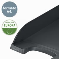 Leitz Standard A4 odkladacia priehradka na dokumenty, 5 ks, priehľadná, stolový organizér na dokumenty, stohovateľná, kompatibilná so sériou Plus 3