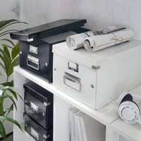 Leitz Click & Store WOW CD úložný box s vekom, organizér na dokumenty, čierny, prémiový kartón, protišmyková fixácia, na použitie v domácnosti a kancelárii 7