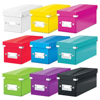 Leitz Click & Store WOW CD úložný box s vekom, organizér na dokumenty, čierny, prémiový kartón, protišmyková fixácia, na použitie v domácnosti a kancelárii 5