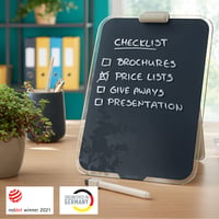 Sklenená stolová tabuľa Leitz Cosy s popisovateľným povrchom, zamatovo sivá, 39470089 4