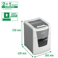 Skartovačka Leitz IQ Autofeed Small Office, s automatickým podávaním na 100 listov papiera, pre kancelárske použitie 4