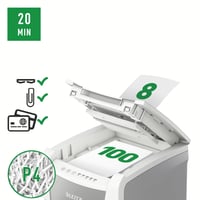 Skartovačka Leitz IQ Autofeed Small Office, s automatickým podávaním na 100 listov papiera, pre kancelárske použitie 3