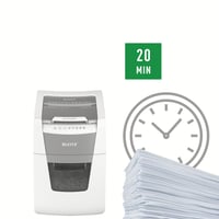 Skartovačka Leitz IQ Autofeed Small Office, s automatickým podávaním na 100 listov papiera, pre kancelárske použitie 6
