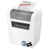 Skartovačka Leitz IQ Home P4, 6 – 7 listov, 15 l kôš, biela, krížový rez, certifikácia TÜV+GS, tichá prevádzka 1