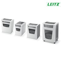 Distrugător de documente Leitz IQ Home Office, 12-10 coli (70-80 g/m²), nivel de securitate P4, coș de 23 litri, certificat TÜV+GS, alb 8