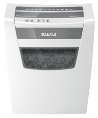 Skartovačka Leitz IQ Home Office S 80360000, 9-8 listov (70-80 g/m²), úroveň zabezpečenia P4, priečny rez, 15 l kôš, certifikát TÜV+GS 8
