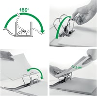 Leitz Iratgyűjtő A4 Fehér Műanyag 80mm 3 Darab Csomag - White, Wide 3