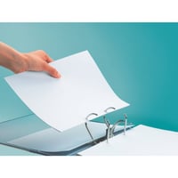 Kvalitný pákový zakladač Leitz 180°, A4, šírka chrbta 8 cm, povrch s plátennou štruktúrou, certifikát Modrý anjel, modrý 3