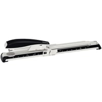Capsator cu braț lung Leitz NeXXt 55600095, capacitate 40 de coli, carcasă ergonomică din metal, negru, cu capse incluse 2